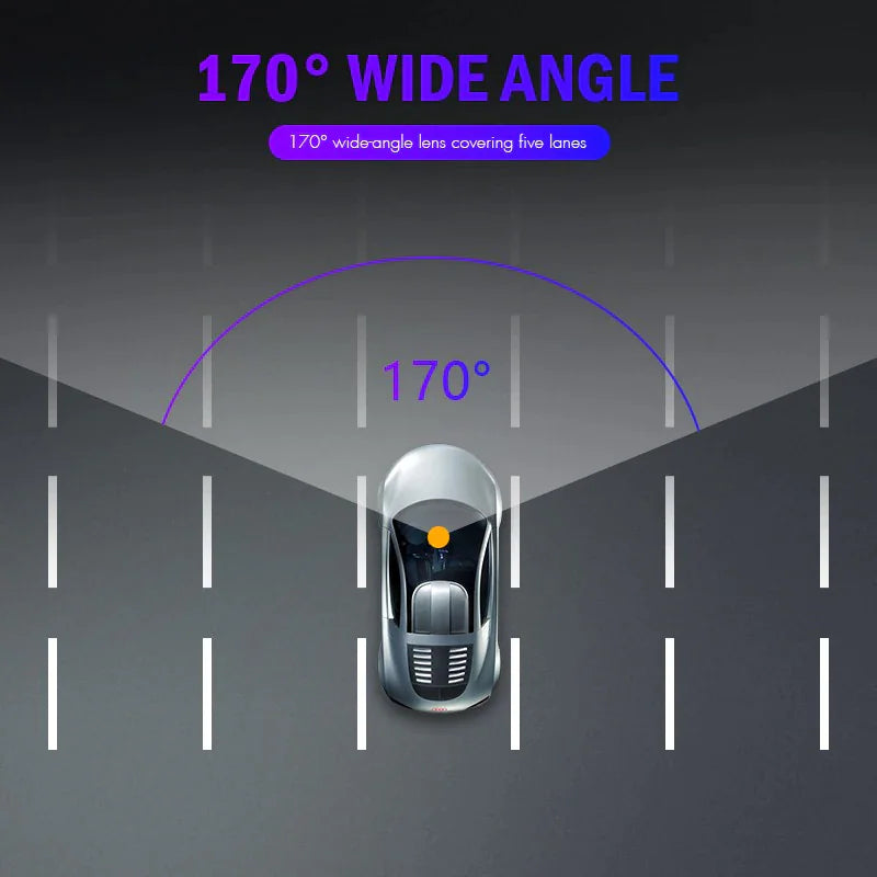 📱 4" Touch Screen Dash Cam - 1080P Dual Lens Front & Rear DVR