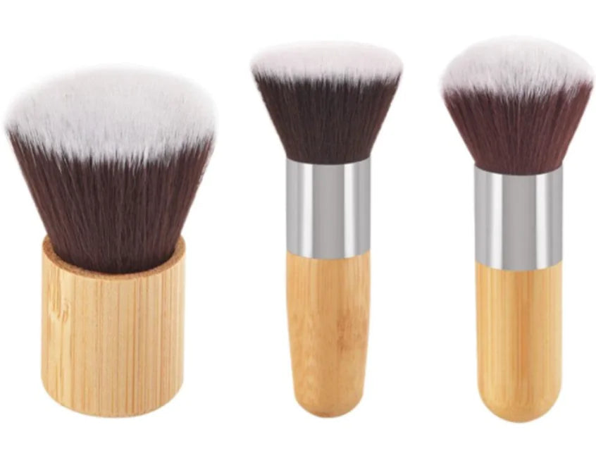 ποΈ Women's Bamboo Handle Flat Makeup Brush - Eco-Friendly Beauty Tool Set