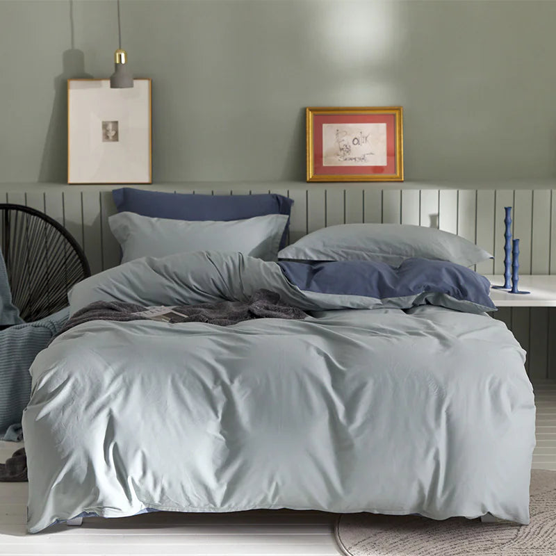 🛏️: Brushed Cotton 4-Piece Fleece Set - Premium Soft Bedding Collection