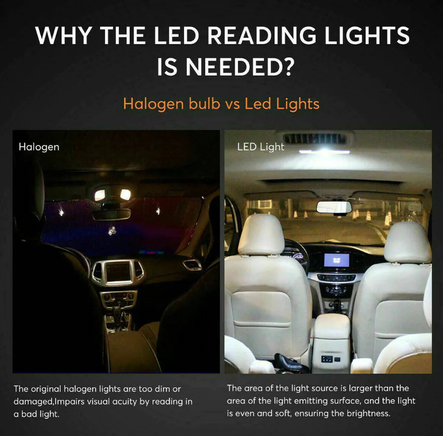 🚗: 28pcs Car Interior LED Light Kit - Complete White Combo Bulb Set