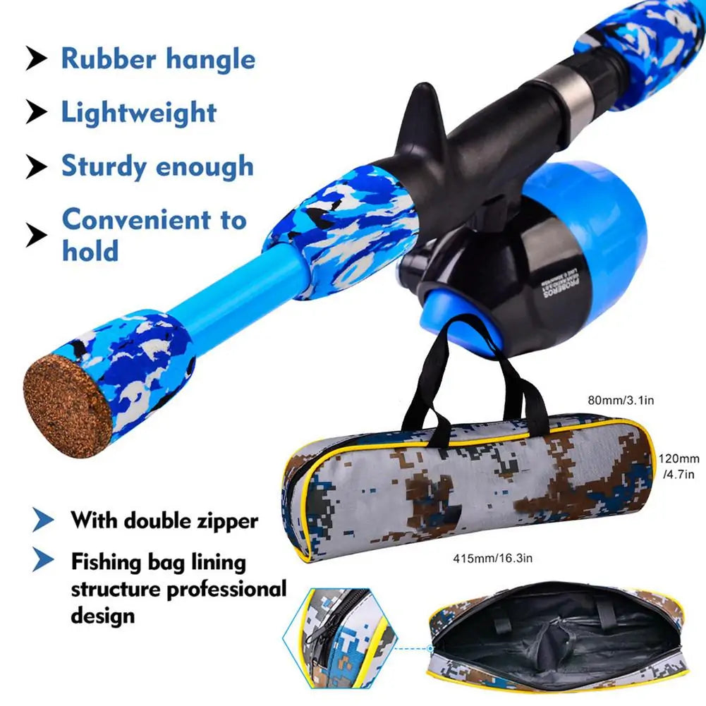 π£: Kids Fishing Pole Set - Complete Telescopic Rod Kit for Young Anglers