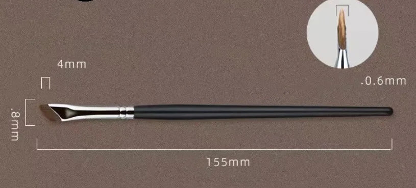 ποΈ Angled Sickle Edge Makeup Brush - Precision Professional Beauty Tool