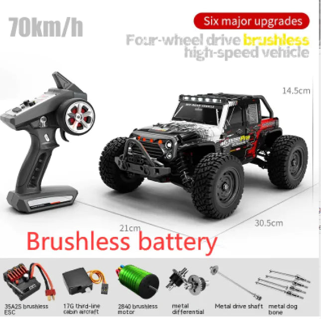 🏎️: Brushless High-Speed Off-Road RC Car - Professional Remote Control Racing Vehicle