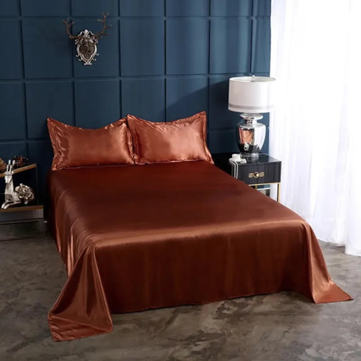 🛏️: Pure Ice Silk Bed Linen - Luxury Cooling Bedding Set