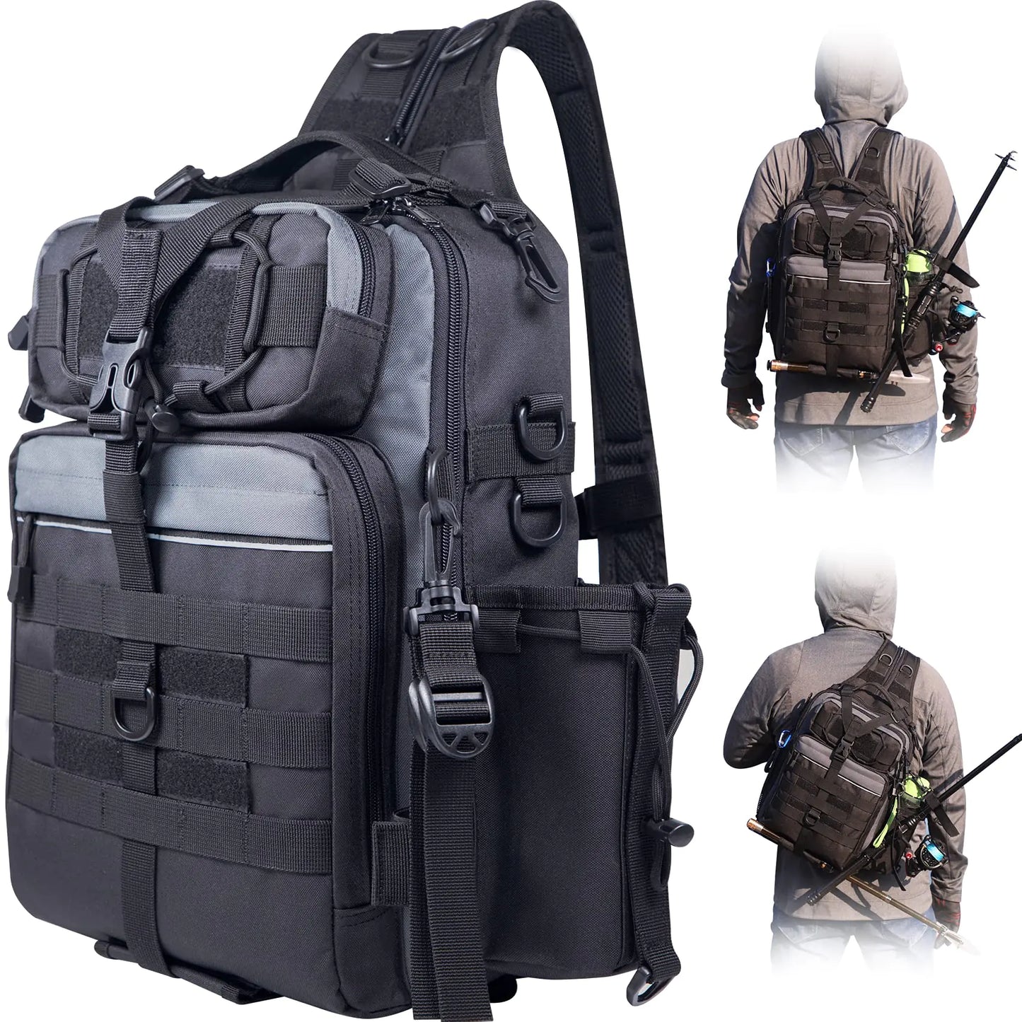 🎣: BLISSWILL Fishing Backpack with Rod Holder - Complete Tackle Bag for Anglers