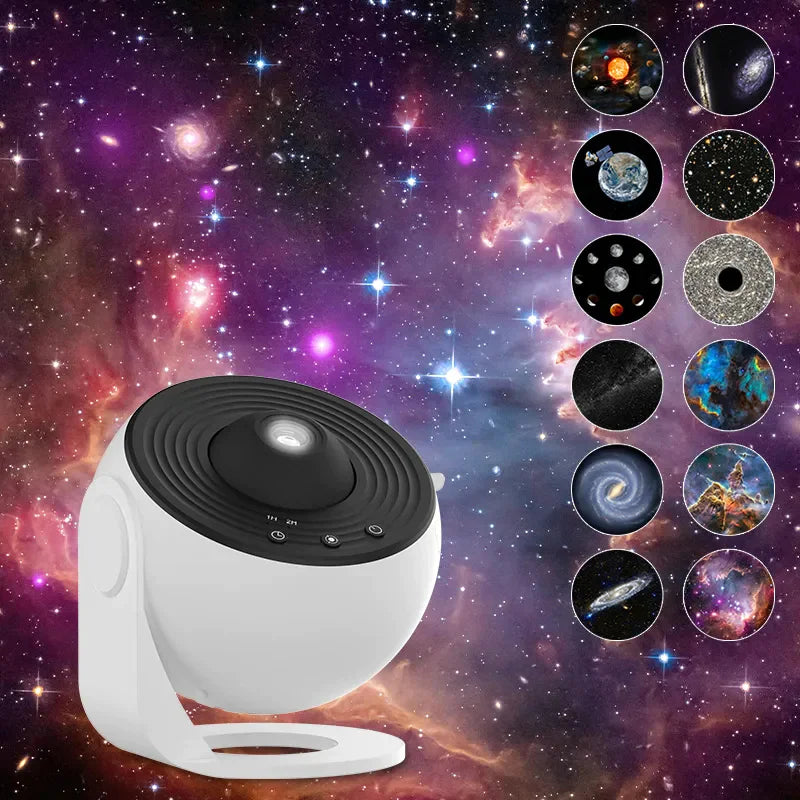 π Galaxy Star Projector - Nebula Night Light with Remote Control & Timer