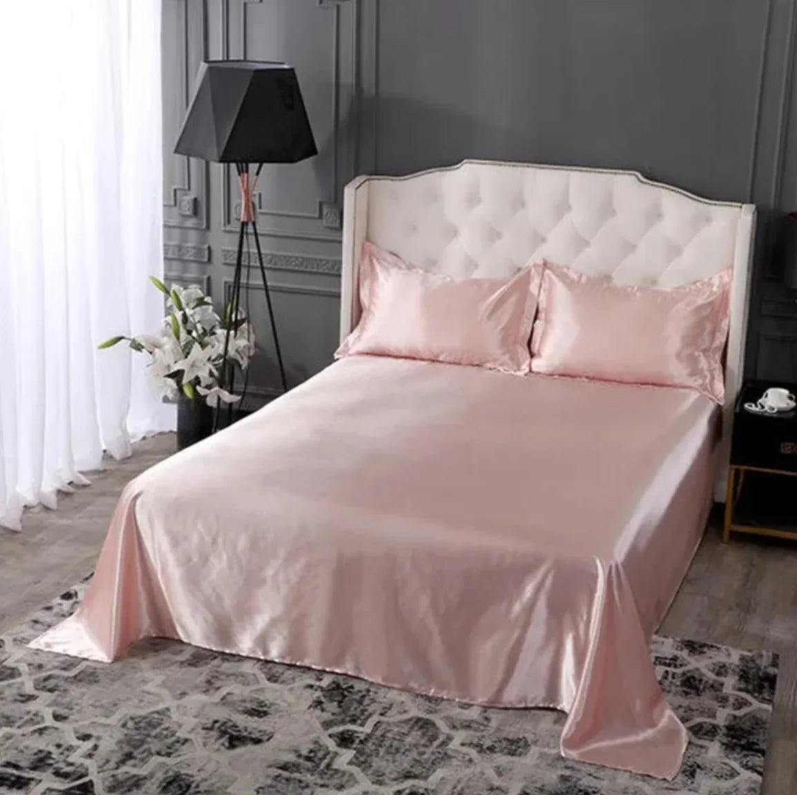 🛏️: Pure Ice Silk Bed Linen - Luxury Cooling Bedding Set