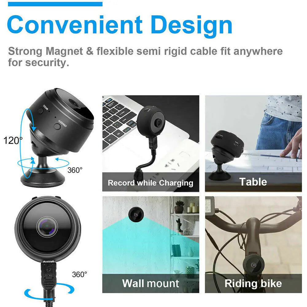 πΉ Mini Wireless Hidden Camera - WiFi IP Home Security DVR with Night Vision 1080P