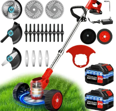 🔧: 21V Cordless Electric Weed Trimmer