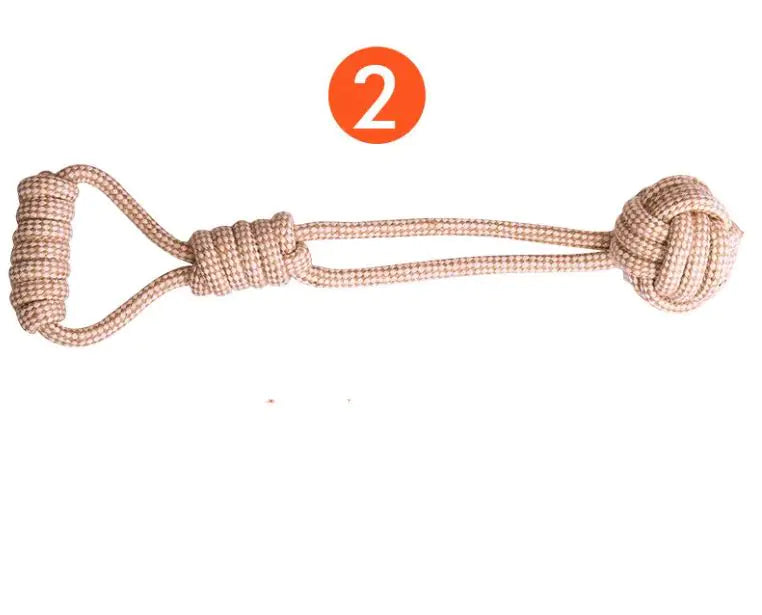 🌿: 9-Pack Sustainable Hemp Rope Dog Toy Chew Set - Organic Cotton Blend