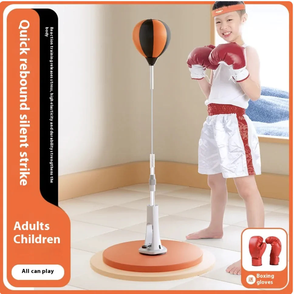 π₯: Vertical Speed Ball Boxing Target - Complete Training Kit with Gloves & Bandages