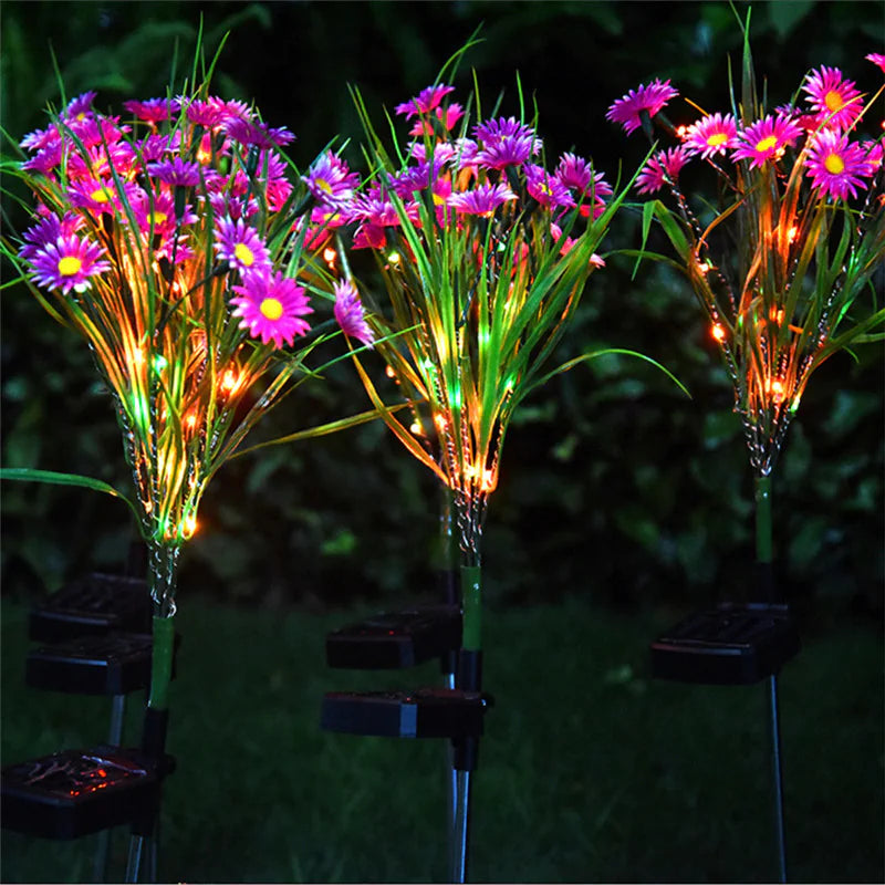 ๐ธ Solar Garden Lights LED Flower Stake - Waterproof Outdoor Patio Decor