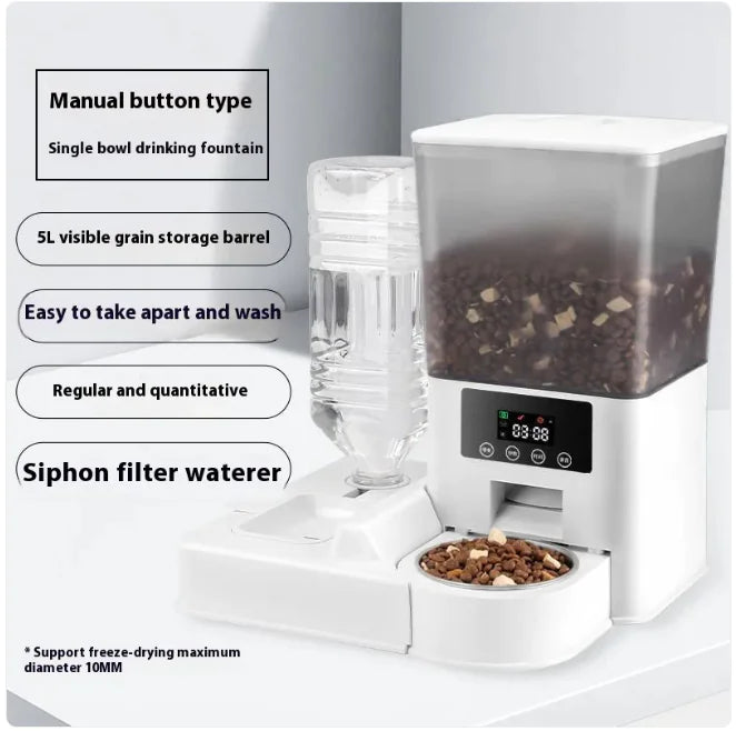 📹: Smart Dual-Bowl Video Feeder with Timed Portions - High-Tech Pet Care