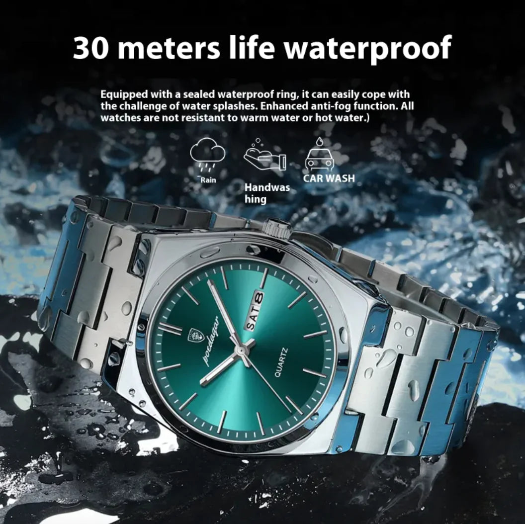 ⌚: Ultra-Thin Waterproof Men's Quartz Watch - 5mm Slim Profile 50M Resistant