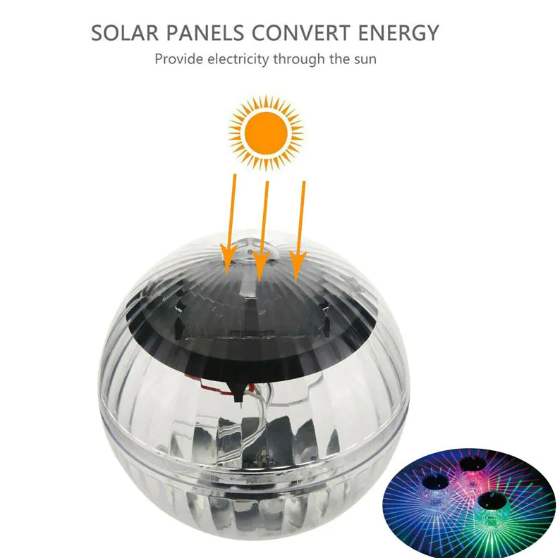 π‘ Solar LED Floating Pool Light - RGB Color Changing Garden Pond Lamp