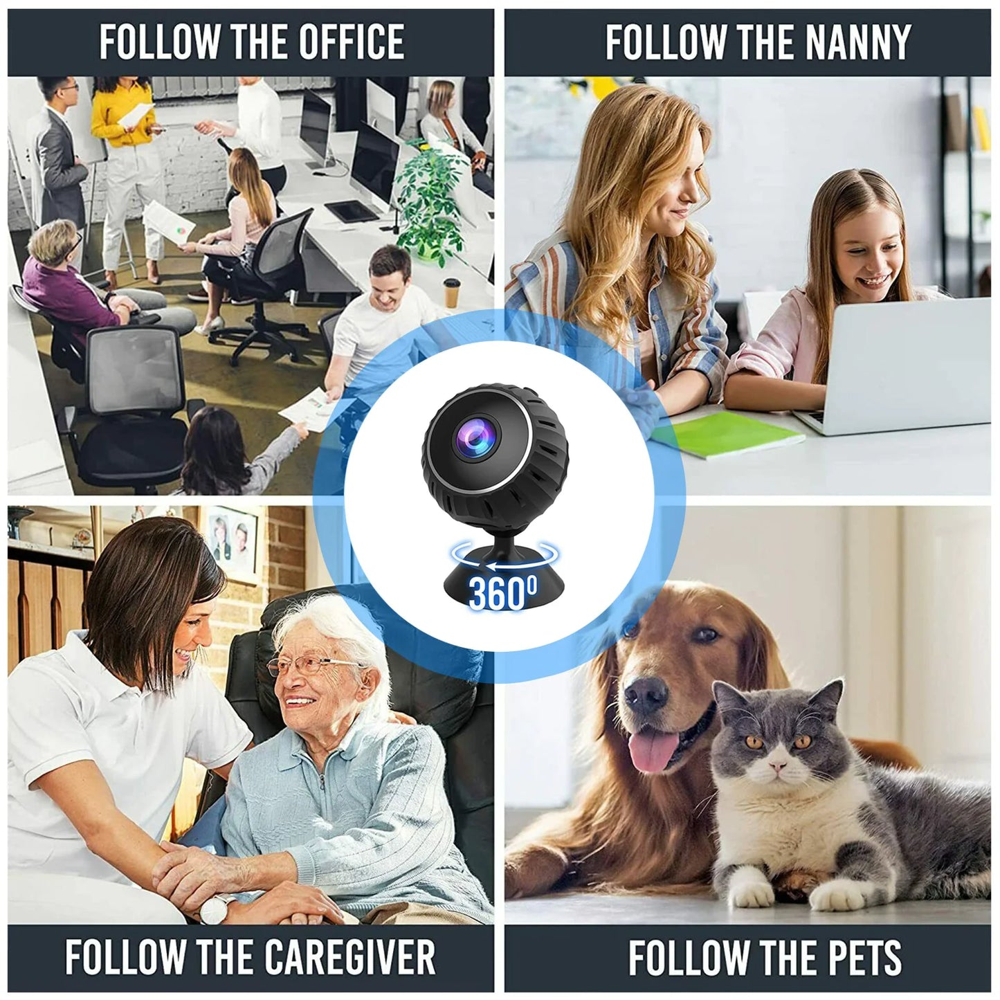 πΆ Mini Hidden Spy Nanny Camera - Wireless WiFi Home Security HD 1080P DVR