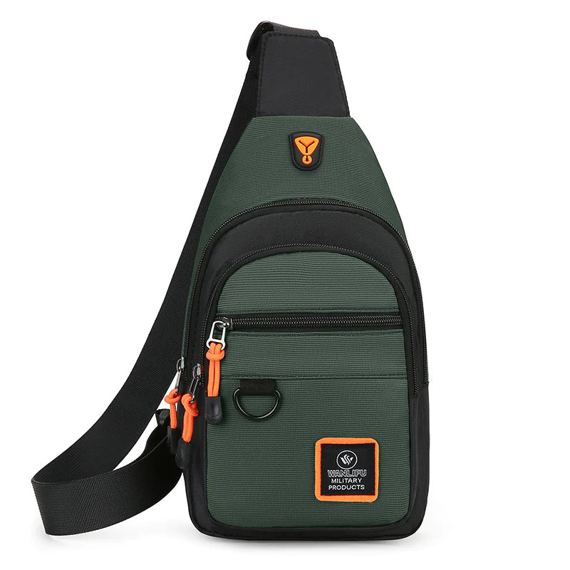 π: Men's Multi-Layer Crossbody Bag - Business Tactical Chest Pack