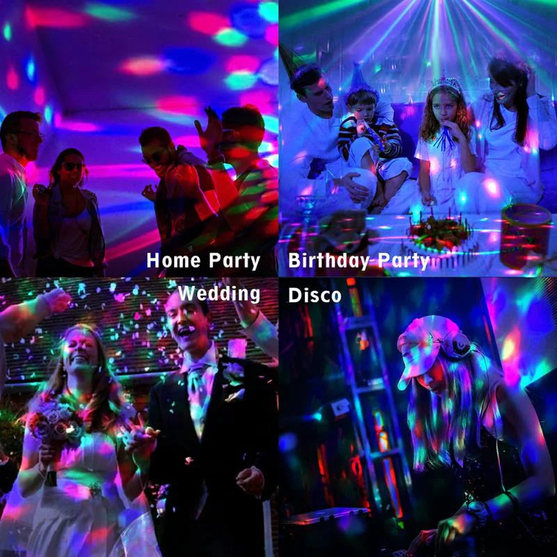 ๐บ: Disco Party Lights Strobe LED DJ Ball - Sound Activated Dance Lamp