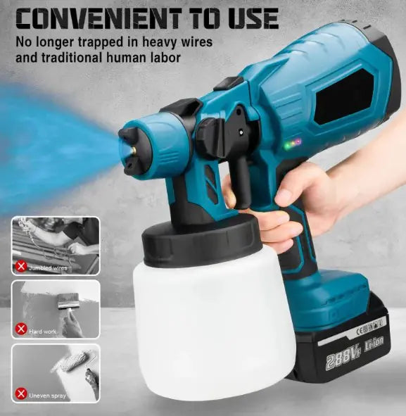 π¨: Wireless Paint Sprayer - Cordless Electric Paint Gun for Professional Results