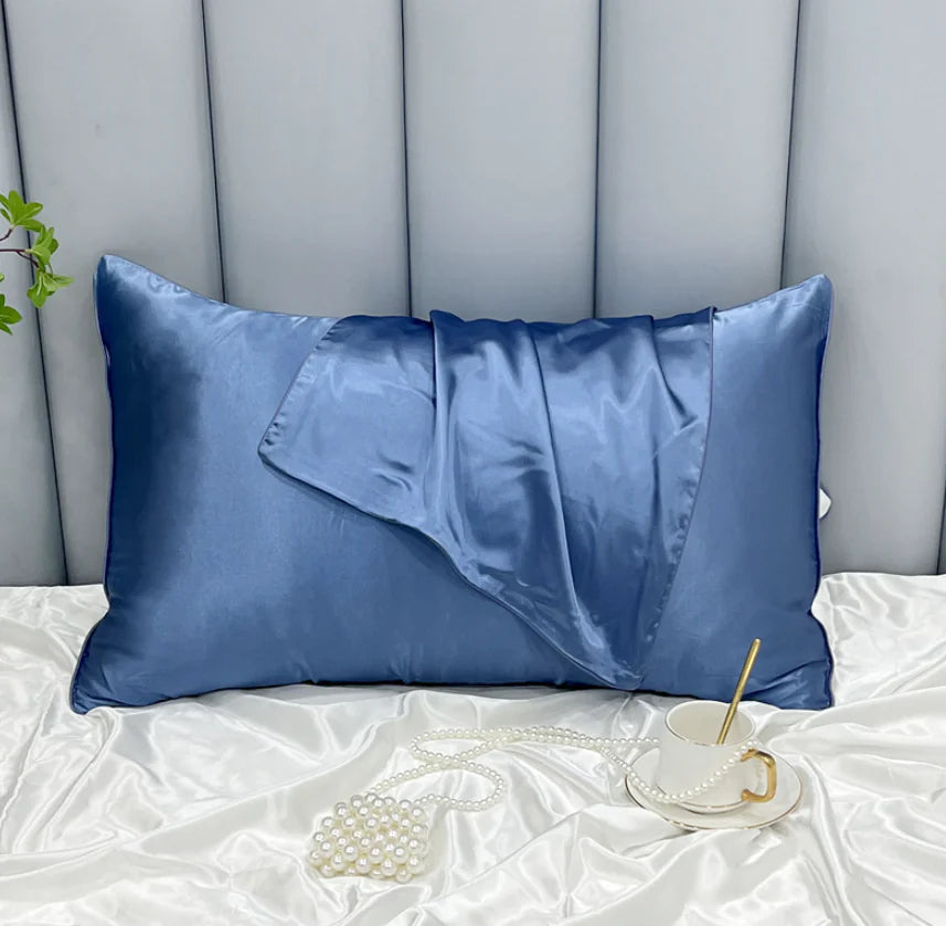 ❄️: Cooling Ice Silk Double-Sided Pillowcase - Temperature Regulating