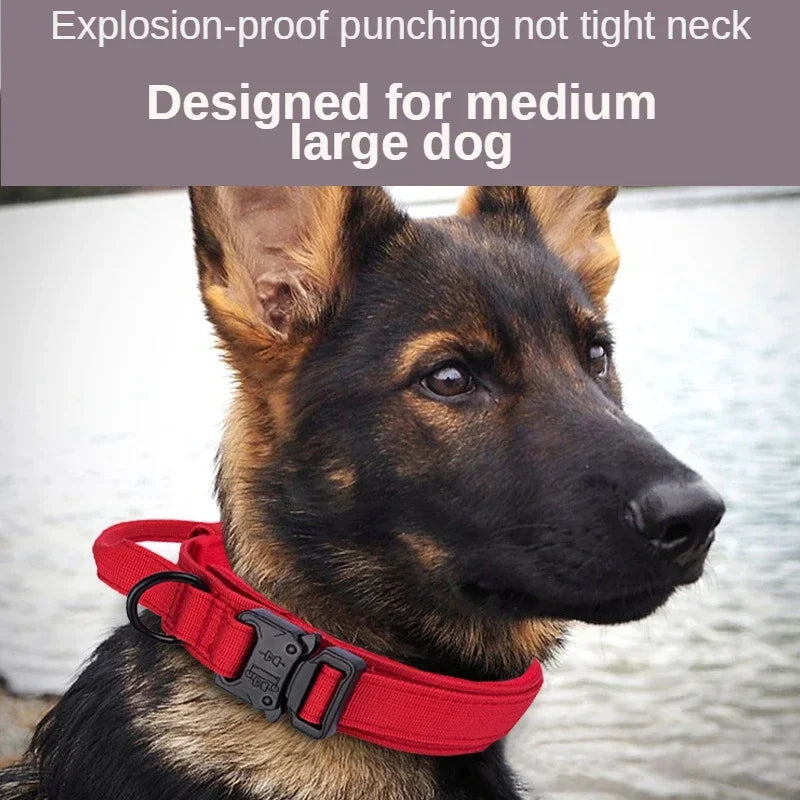 🎖️: Durable Tactical Dog Collar Leash - Military-Grade Walking Set