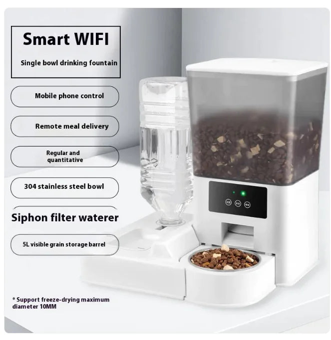 📹: Smart Dual-Bowl Video Feeder with Timed Portions - High-Tech Pet Care