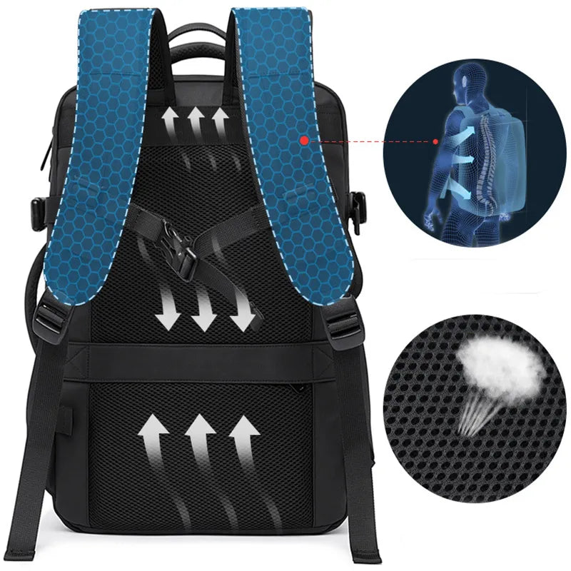 π: Foldable Waterproof Travel Backpack - Ultra-Portable Men's Adventure Pack