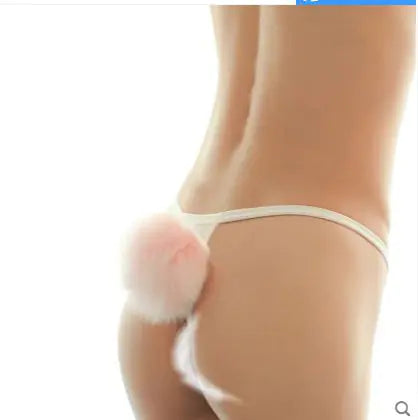 π« Transparent Open-Crotch Thong with Egg Holder Set - Intimate Pleasure Wear