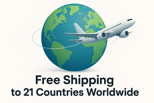 🌍 Exciting News: Free Shipping Now Available to 20 Countries Worldwide!
