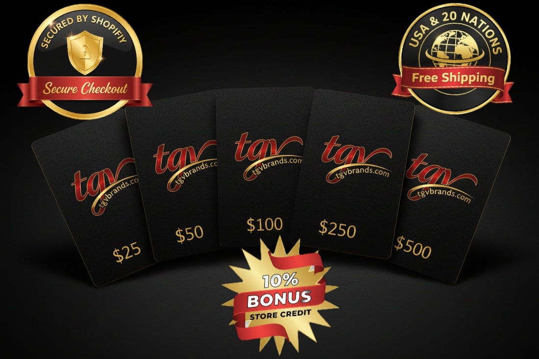 🎁 No Gamble Here: TGVBrands Gift Cards Feature Permanent 10% Bonus!