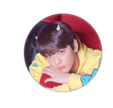 🔑: TXT Keychain and Badge Set - Tinplate Design