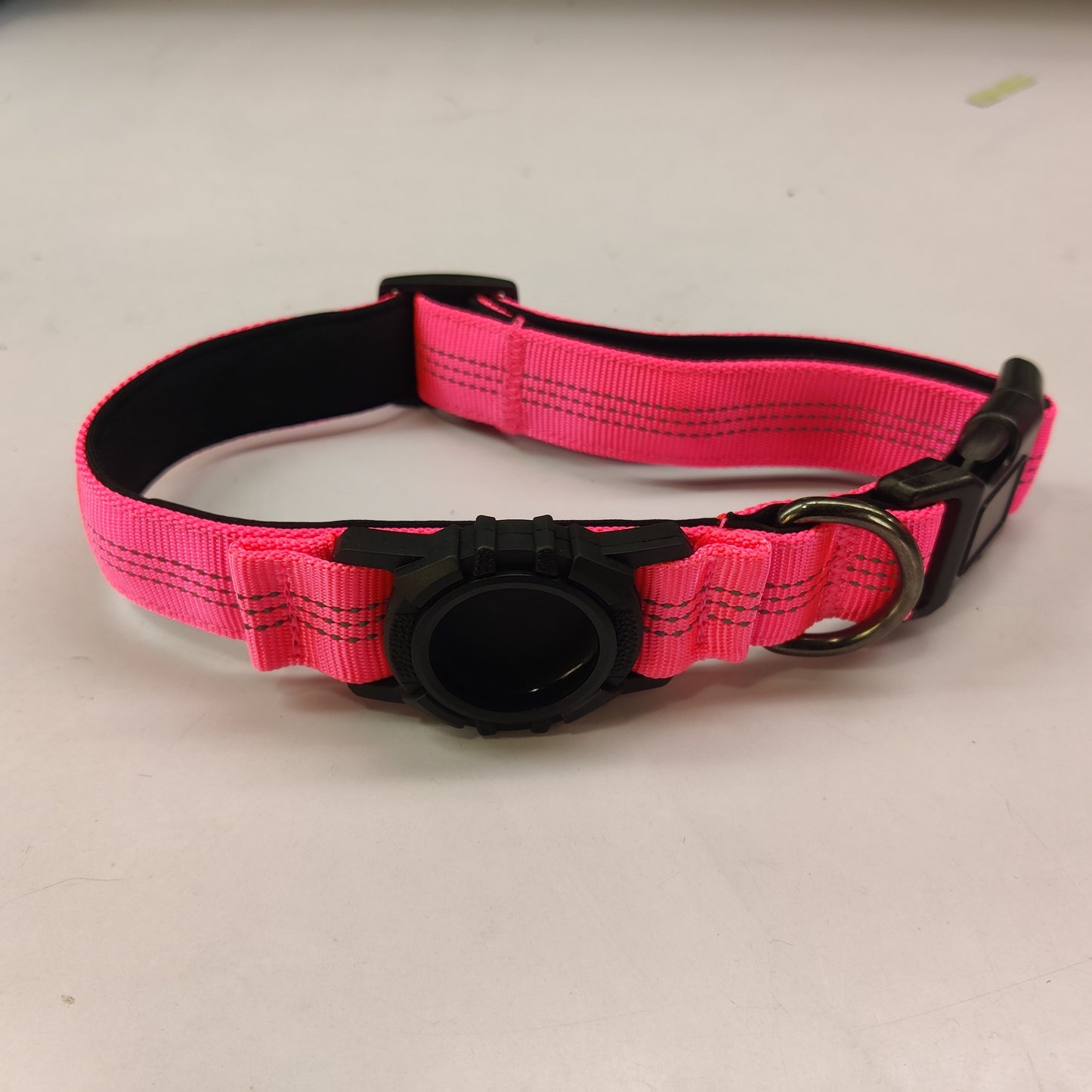 🐕: AirTag Dog Collar – Reflective Waterproof Collar with Transparent AirTag Cover