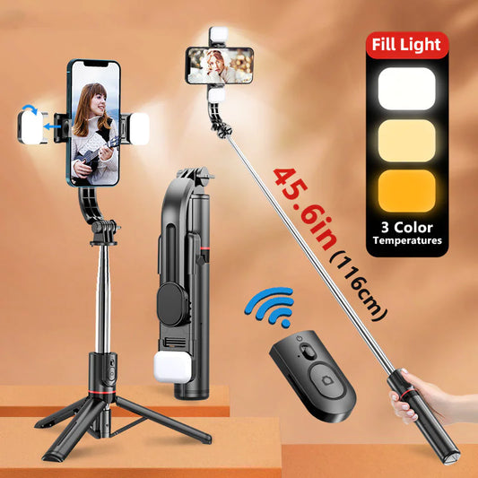 📱 Cell Phone Bluetooth Selfie Stick Tripod - Wireless Remote Control