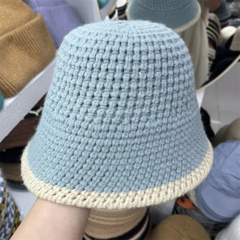 🧶: Versatile Women's Wool Knitting Fisherman's Hat - Winter Cap