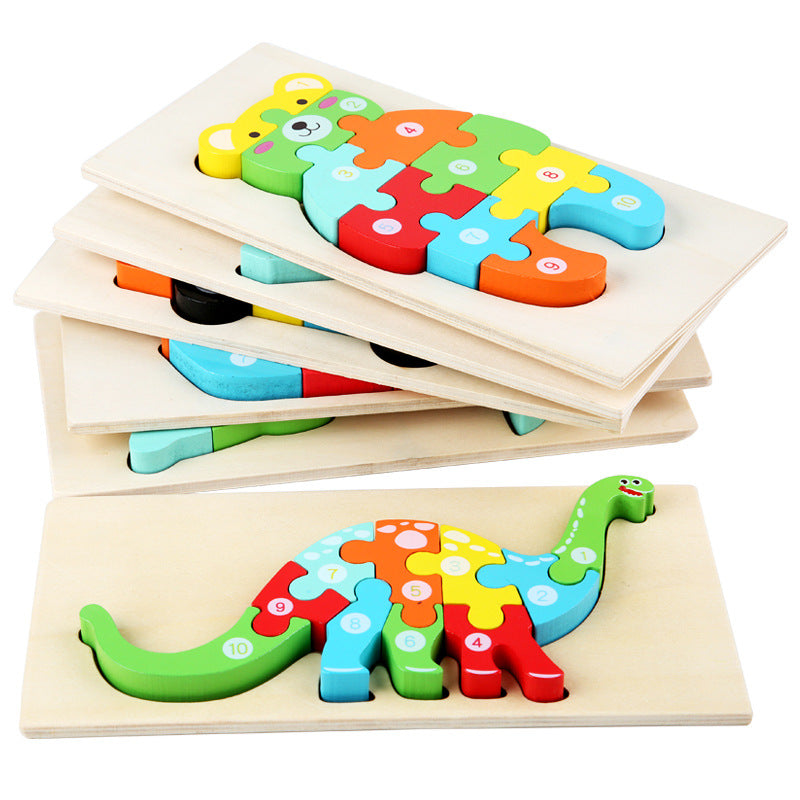 🐘: 3D Animal Cartoon Puzzle Toy | Early Education Fun