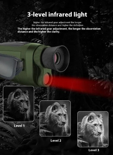 🔭: HD Digital Infrared Night Vision Monocular — 1080p | 100M IR Range | LCD Screen | Hiking, Wildlife & Stargazing