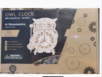 🦉: DIY Wooden Mechanical Owl Clock — Handcrafted Home Decor Model