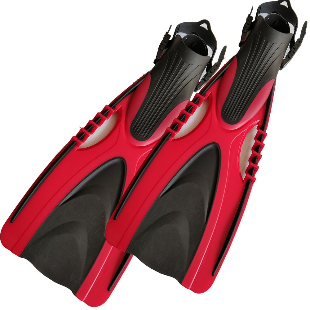 🦈: Adjustable Long Fin Fins for Diving & Swimming | Sizes 35-44, 5 Colors