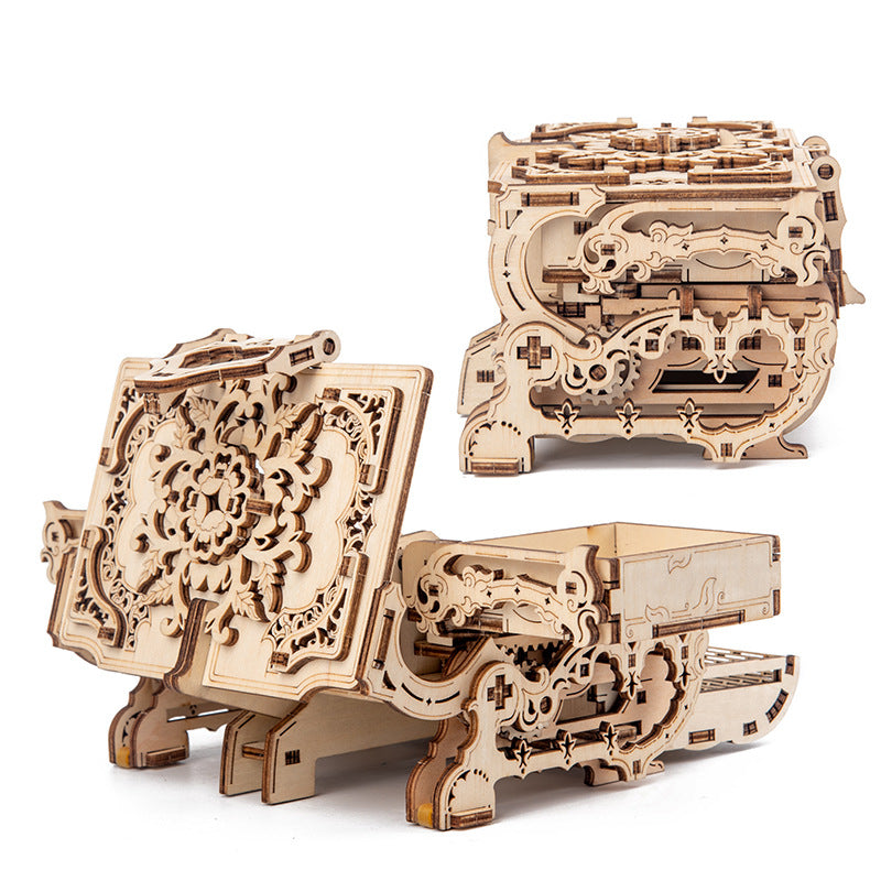 ⚙️: 3D Wooden Puzzle Mechanical Model | 4 Designs, DIY or Pre-Assembled