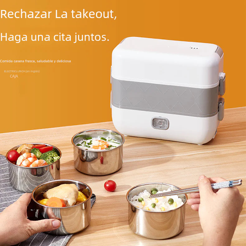 🍱: Electric Heating Lunch Box with Steaming Function