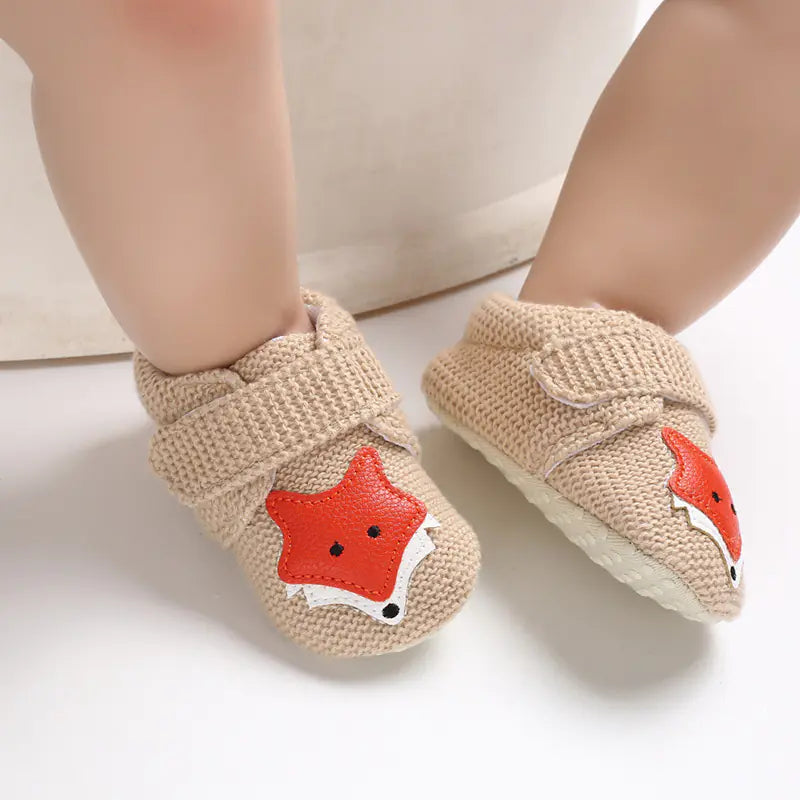 👶: Soft Sole Cartoon Baby Shoes for 0-1 Year Olds