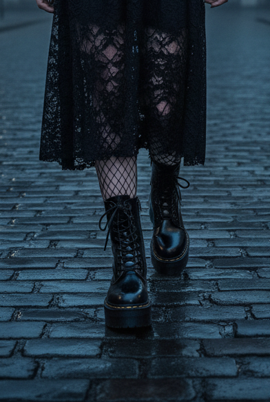🥾: Lace-Up Motorcycle Boots
