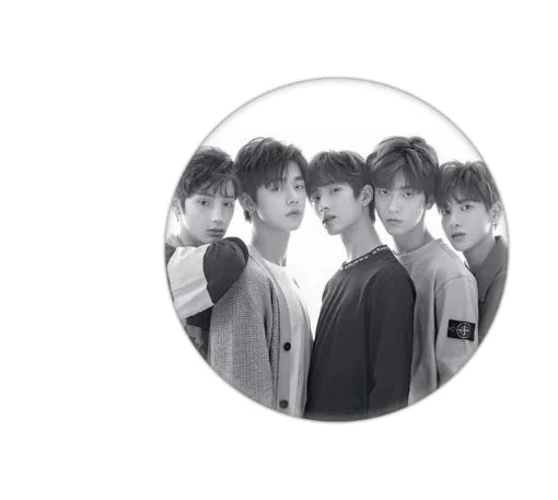 🔑: TXT Keychain and Badge Set - Tinplate Design