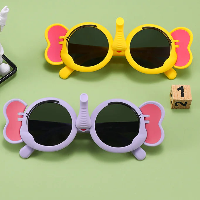 👶: Kids Elephant Polarized Sunglasses - Adorable Cartoon Animal Eyewear