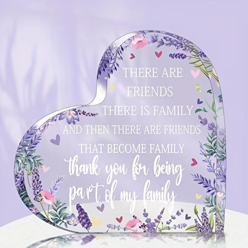💝: Heart Acrylic Table Decor - Mother's & Father's Day Gift