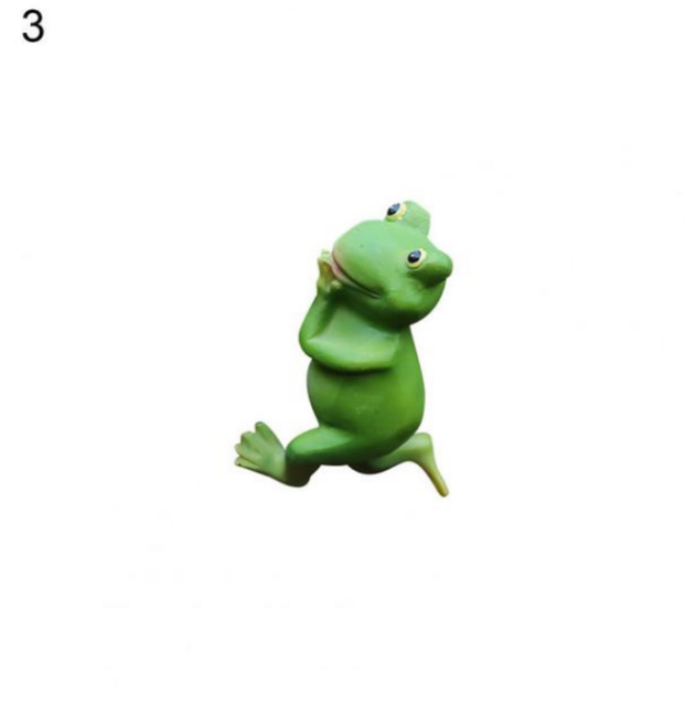 🐸: Resin Frog Ornaments for Garden Flower Pot Decoration