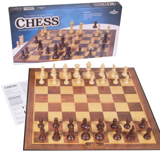 ♟️: Silly Goose Folding Cardboard Chess Set with Plastic Pieces – Portable Board Game for Beginners & Travel
