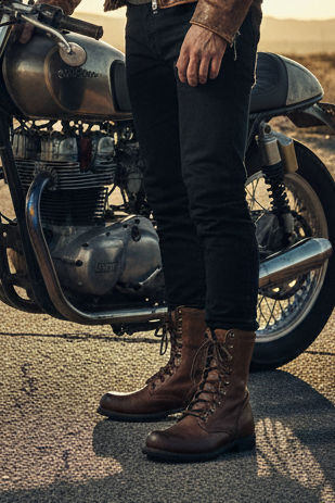 🥾: Handsome Martin Motorcycle Boots