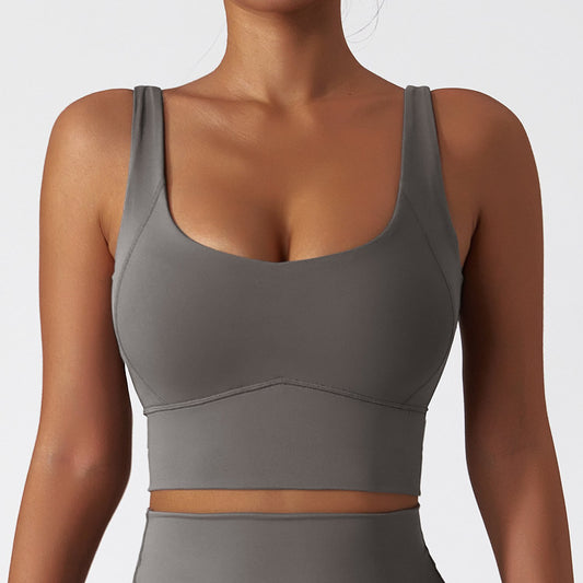 🧘: Quick-Dry Push-Up Yoga Bra — Shockproof | Nude Feel | Sizes S-XL | 6 Colors