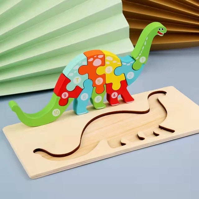 🐘: 3D Animal Cartoon Puzzle Toy | Early Education Fun